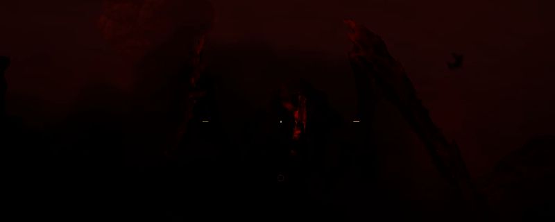 《绝地潜兵2》玩家使用大笑射击法的实战画面，角色背对镜头触发大笑表情，枪口精准指向敌人