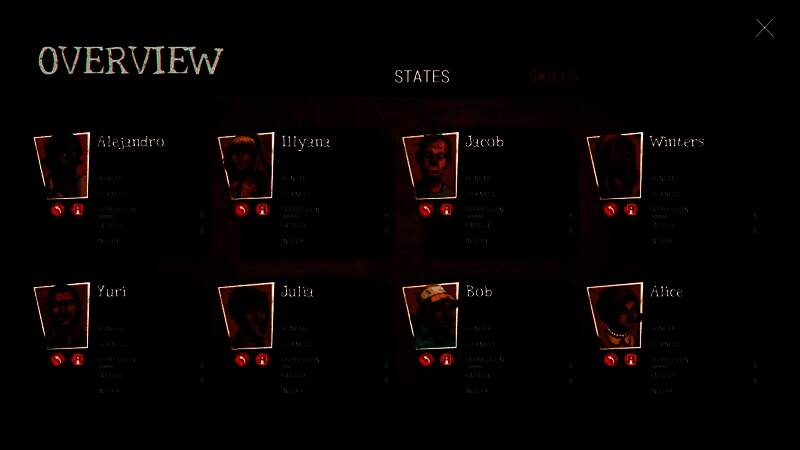 岛屿地图局部截图，显示森林、沙滩与山地地形，营地周围建有木屋和围栏