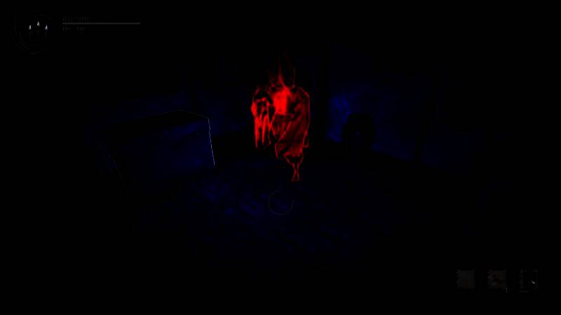 一名身形扭曲的徘徊者从浓雾中缓缓走出，双目空洞，手臂异常 elongated，令人不寒而栗