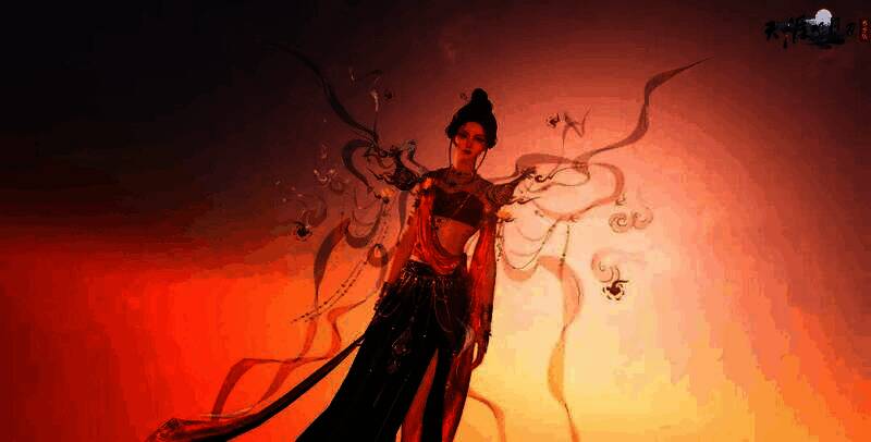 敦煌主题披风【缡风·虹绡霞络】展示，色彩绚丽，宛如飞天降临