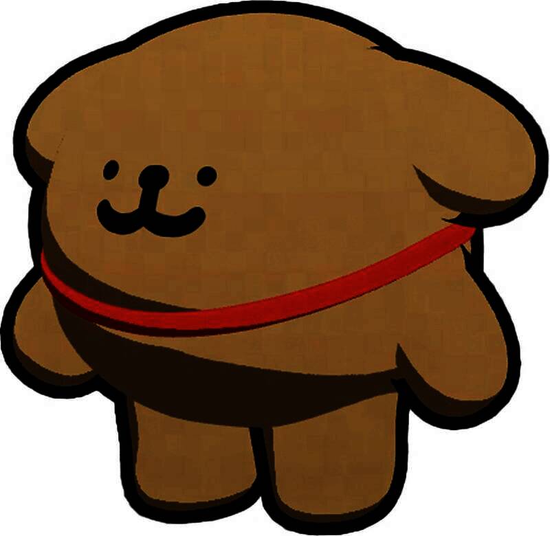 联动外观「小金毛」展示图，金黄色毛发蓬松柔软，耳朵下垂，笑容甜美，极具亲和力