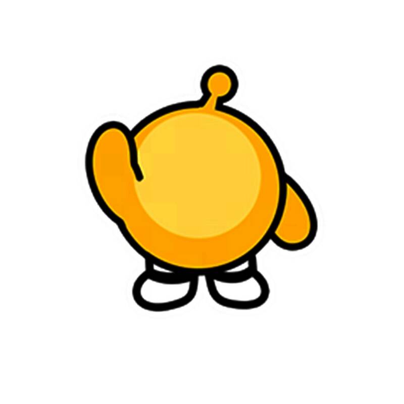 联动动作「小金毛打招呼」动图展示，小金毛摇晃身体，前爪挥动，充满亲昵感