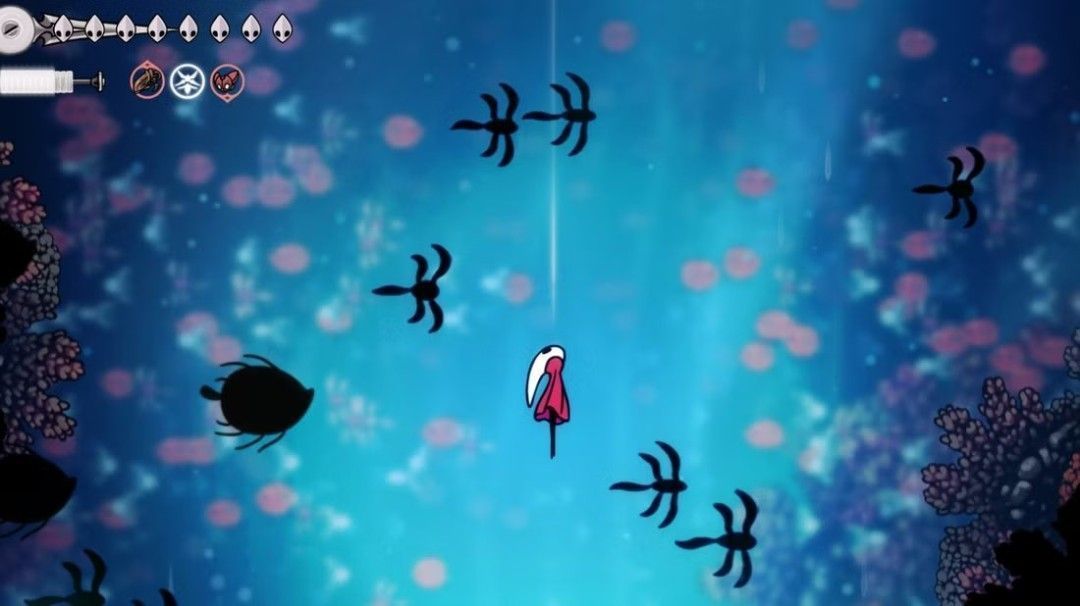 《空洞骑士：丝之歌》实体版概念包装图，展示Switch卡带样式与艺术封面设计