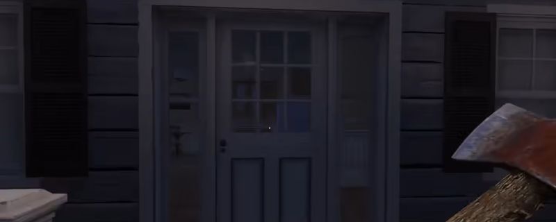 《犯罪模拟器》游戏中101别墅内部场景，角落处摆放着一台复古对讲机，周围环境昏暗，充满神秘感