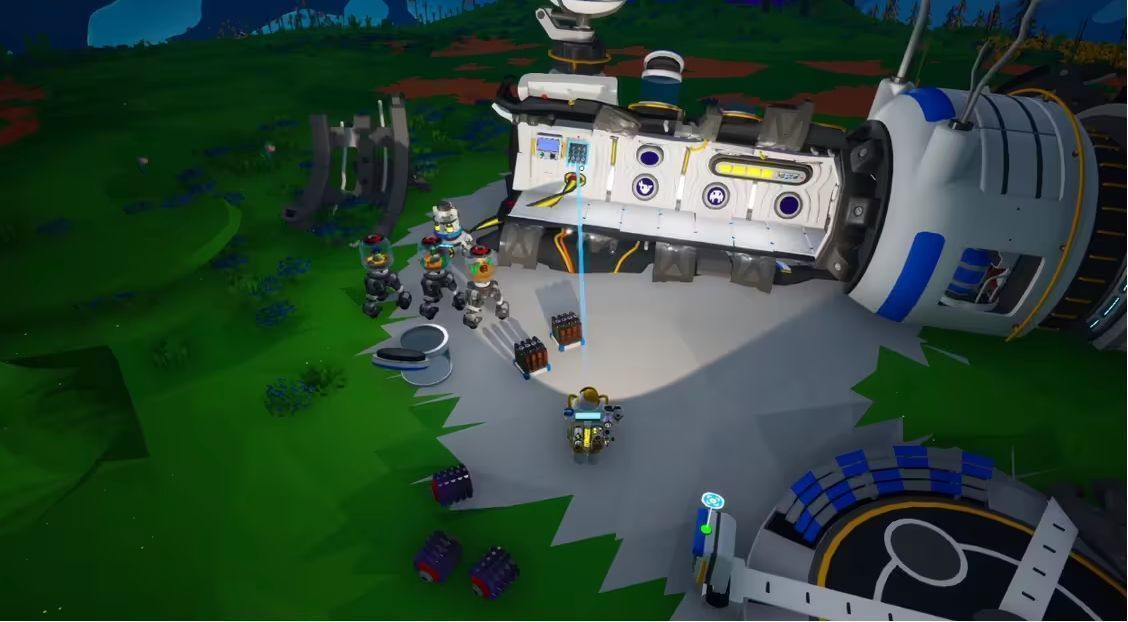 玩家将种子投入蜗牛口中，屏幕上弹出任务完成提示及Q同位素发电机的奖励图标