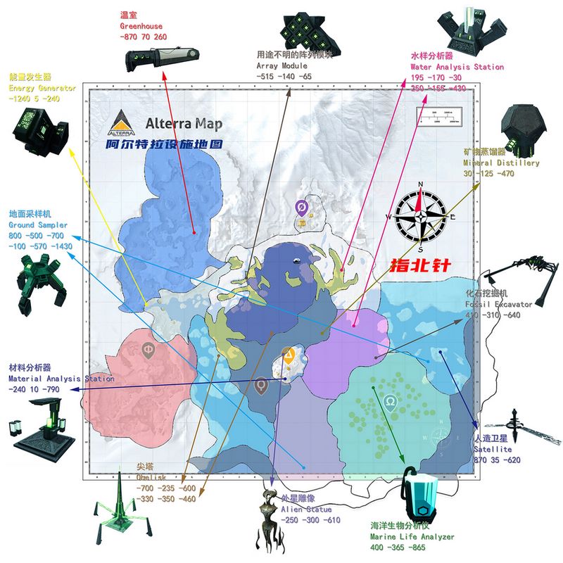 游戏内显示的原始底图界面，蓝色线条勾勒出未知机械结构，界面上标注着‘Decoded Pioneer Schematic’字样