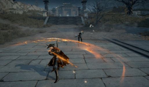 万钧在战斗中使用万雷枪命中敌人，雷电爆炸特效覆盖整个屏幕