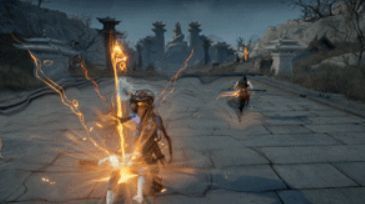 万钧在决赛圈中一打三，雷电连闪，三名敌人接连倒下