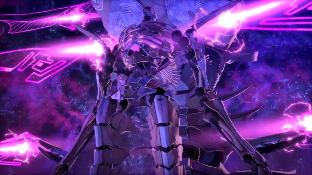 主角使用终端设备查看时空数据，界面充满未来科技元素