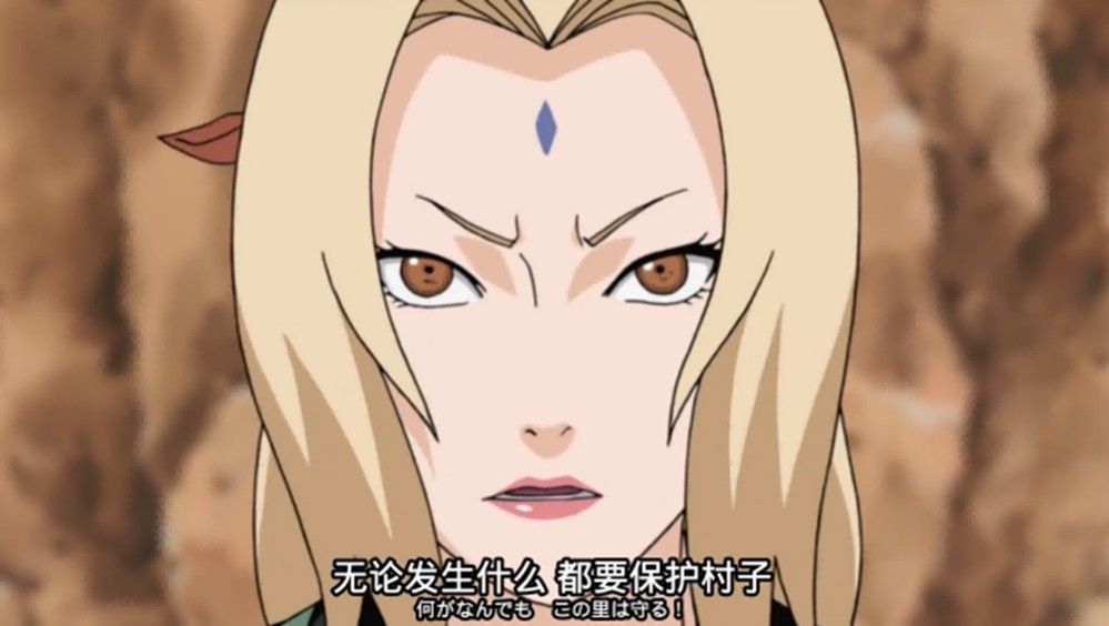 纲手坐在赌场中，手中握着扑克牌，神情落寞但眼神依旧坚定