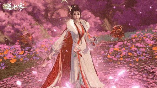 副本战斗画面，角色释放大招时出现越剧脸谱特效，舞台光影交错