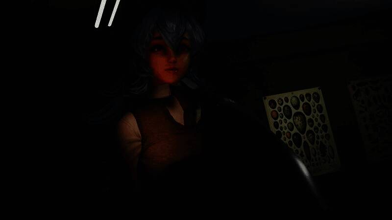 剧情对话场景，芙蕾雅贴近主角耳边低语，画面充满暧昧张力