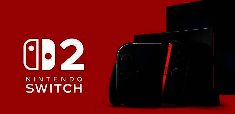 任天堂Switch 2主机展示图，白色机身搭配彩色肩键，整体设计科技感十足