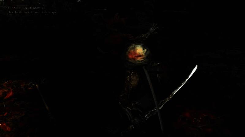 主角站在屋顶俯瞰被瘴气笼罩的京都，远处雷电交加，氛围压抑