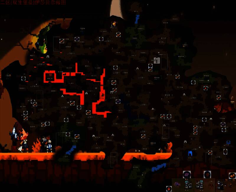 山之国地形图上标有多个紫色标记，代表高稀有度食材刷新位置，山脉与绿洲交错分布