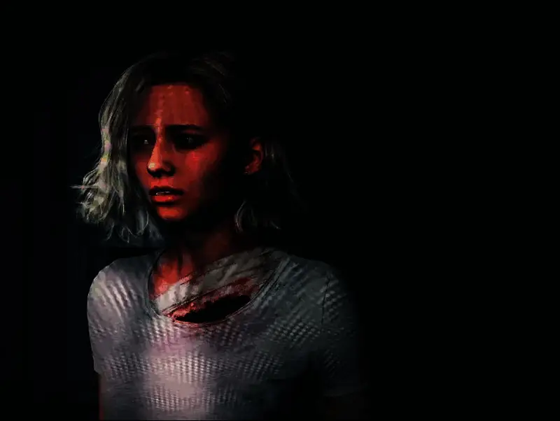 采用路径追踪技术渲染的游戏场景，光线透过破碎窗户洒入废弃医院，尘埃与阴影细节极为逼真