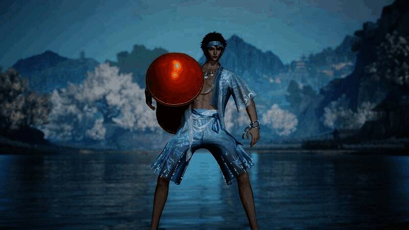 玩家角色骑乘「窜天猴」在城中疾驰，双臂环抱坐骑，脚下离地半寸，带有推进式动态特效