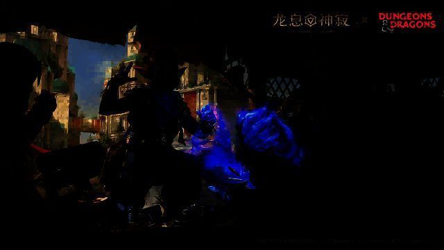 传奇法师毕格比在游戏中登场的CG画面，双手释放强大魔法能量