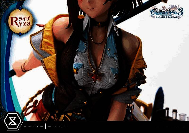 手办与地台整体布局全景，展现炼金工房的丰富场景布置