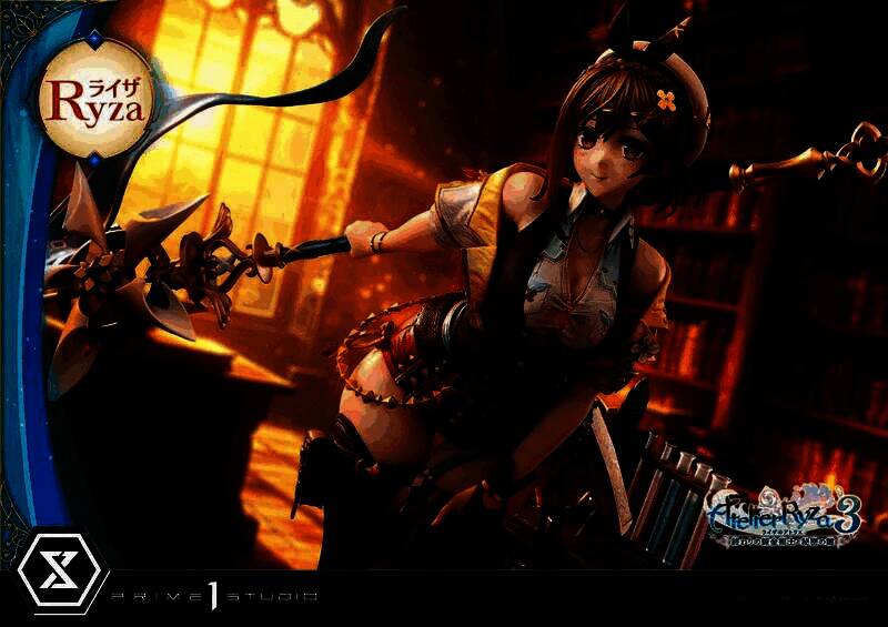 包装盒设计预览图，印有莱莎形象与Prime 1 Studio品牌标识