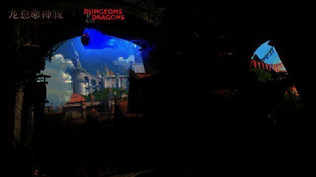 游戏内活动界面展示，玩家角色站在传送门前，周围漂浮着魔法符文，界面右侧为奖励预览，包含武器、皮肤与英雄立绘