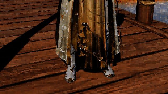 【万象】门派技能演示截图，角色手持巨笔凌空书写，墨迹化作剑气席卷四周敌人