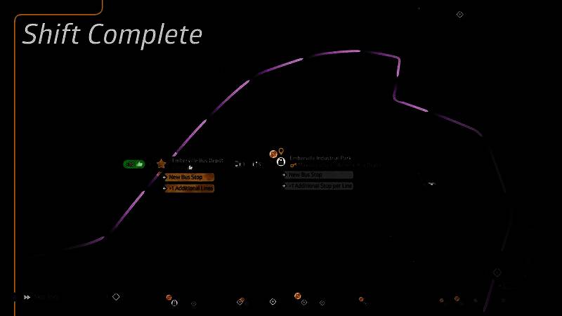 New Flyer Xcelsior公交车驾驶舱内部视角，仪表盘清晰可见，方向盘前玩家视角准备出发