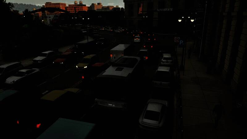 玩家在地图界面对多条公交路线进行规划，界面显示客流热力图与区域发展指数