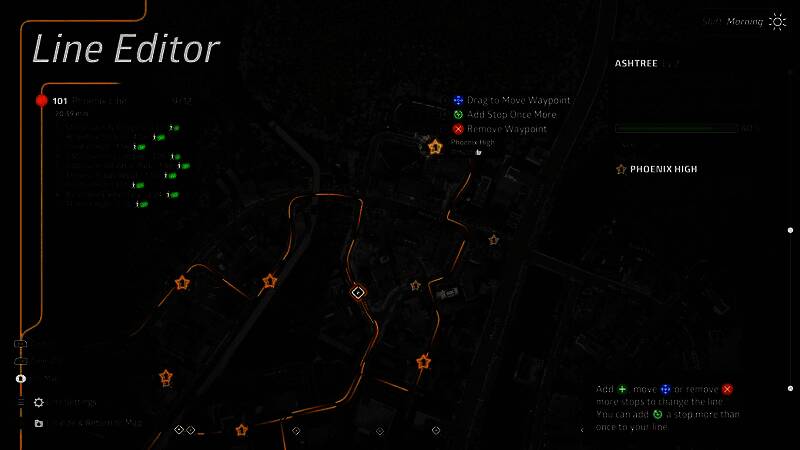 市中心大型换乘枢纽站全景，多条线路的巴士整齐停靠，乘客有序上下车