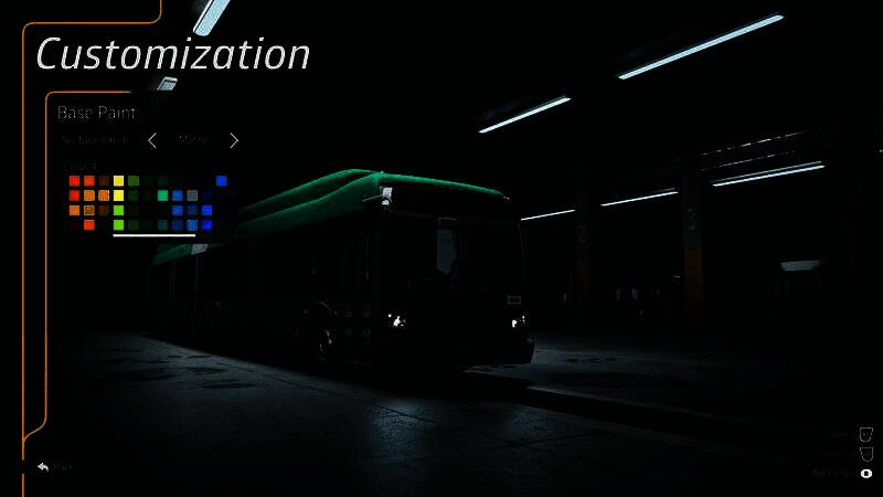 雪天环境下一辆白色涂装的巴士缓慢驶过结冰的桥梁，路面有防滑提示标志