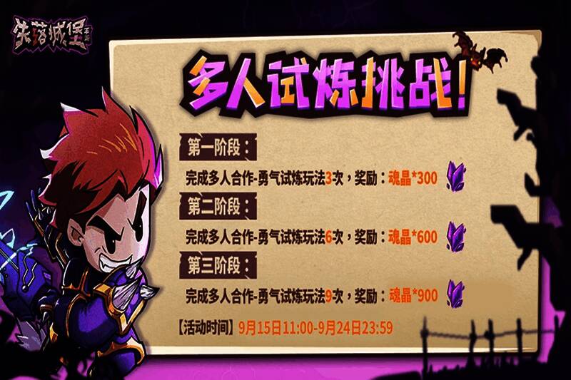 多人试炼玩法场景截图，多名角色协同对抗巨型BOSS，技能特效华丽