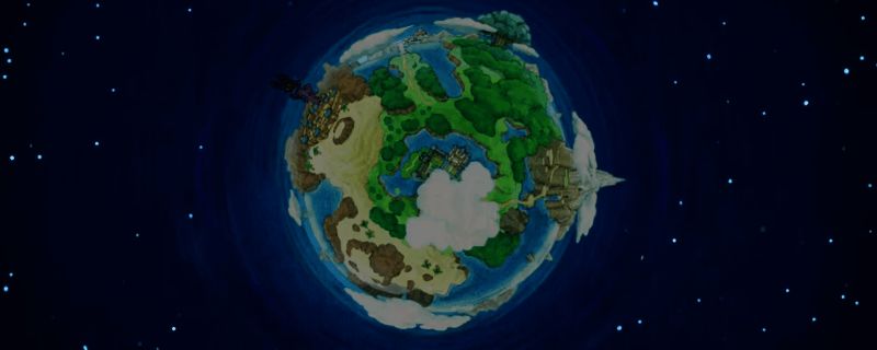 《幻想生活i》神秘岛场景画面，角色站在阳光洒落的草地上，远处可见转职石碑与NPC对话气泡