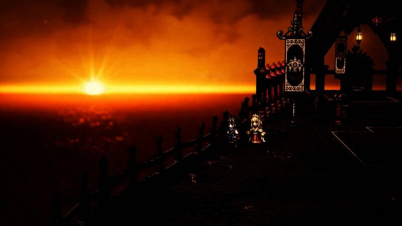 《歧路旅人0》游戏主视觉图，展现HD-2D风格下的奇幻城镇与角色群像，画面细腻富有层次