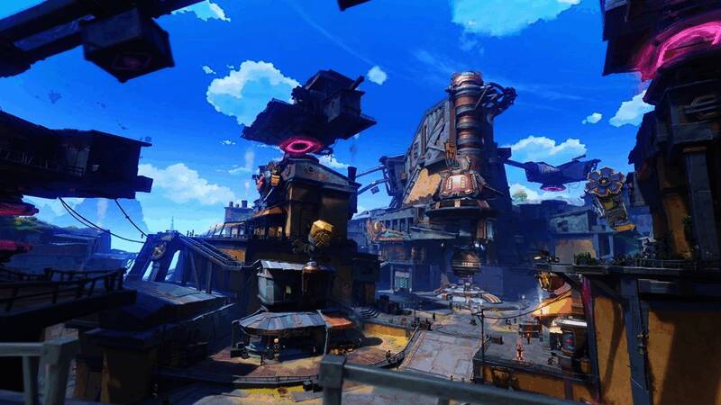 角色在挪德卡莱森林中穿梭，周围漂浮着蓝色月矩力光点，地面植物散发微光，展现独特生态