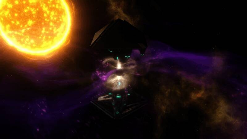 星球表面出现巨大灵能符文，天空被紫色能量撕裂，预示着虚境降临