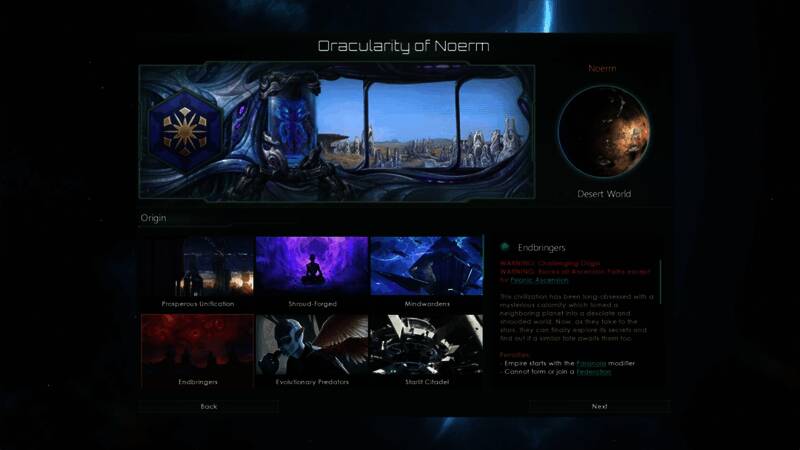 外交界面显示与其他帝国因灵能扩散产生紧张关系，红色警报闪烁