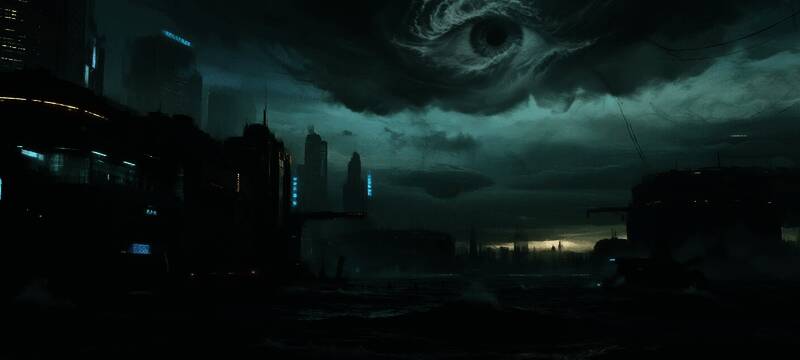 新剧情过场动画截图，神秘组织成员在暗处窥视，氛围紧张