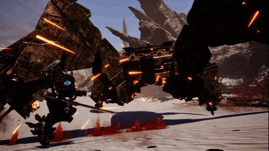 Steam商店页面截图，显示《机甲战魔 神话之裔》Demo已上线，下方为玩家评价与下载按钮