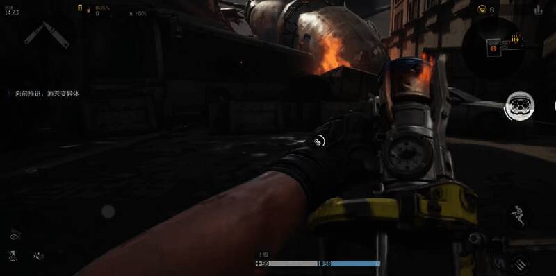 PVP对战场景中，玩家在狭窄通道使用榴弹炮封锁入口，爆炸冲击波击退多名敌人