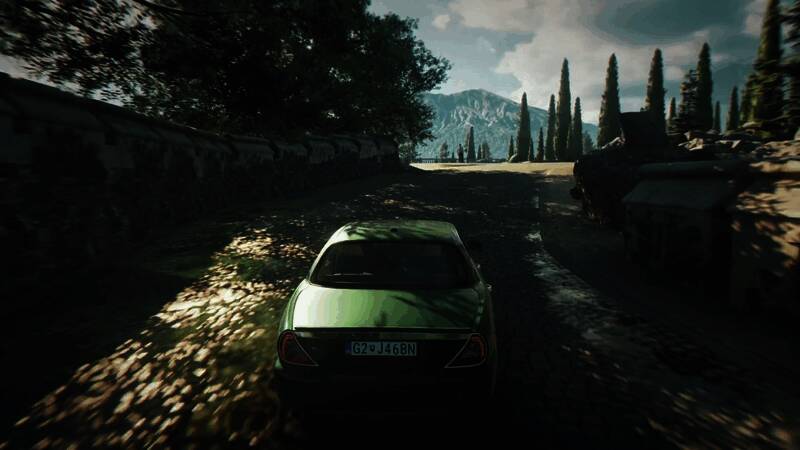 雪地追逐战，邦德驾驶雪地摩托穿越峡谷