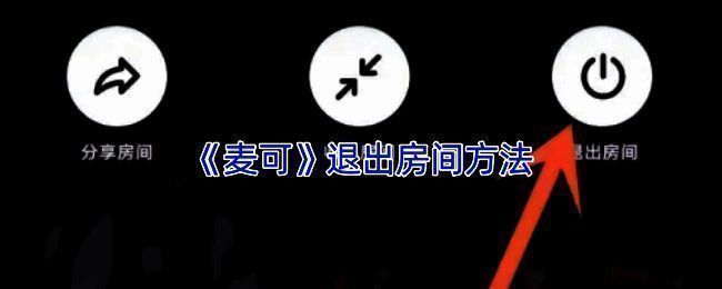 麦可App直播房间界面示意图，展示用户正在观看直播的场景