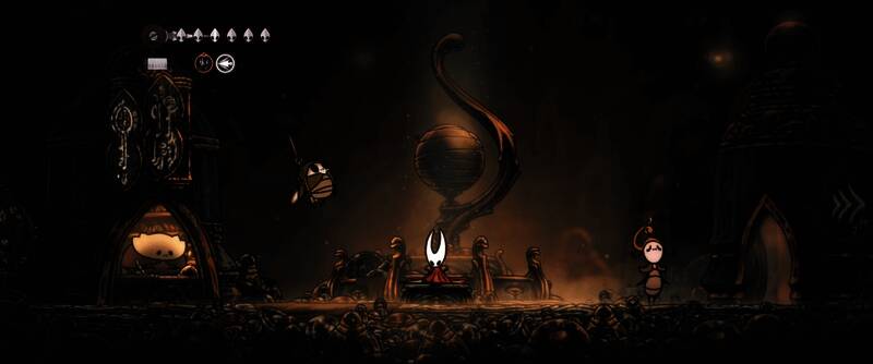 豪宅区超宽屏画面，华丽建筑与复杂结构在宽幅视野下更显恢弘