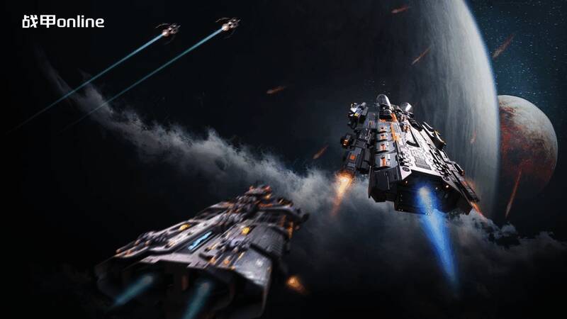 玩家正在进行战舰编队操作，界面显示多艘战舰排列在太空战场上，下方有升级、进阶按钮，右侧为战斗预览