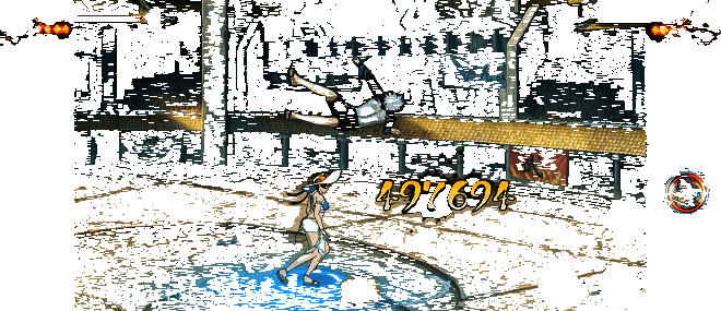 斜下方落地，实现战术性位移