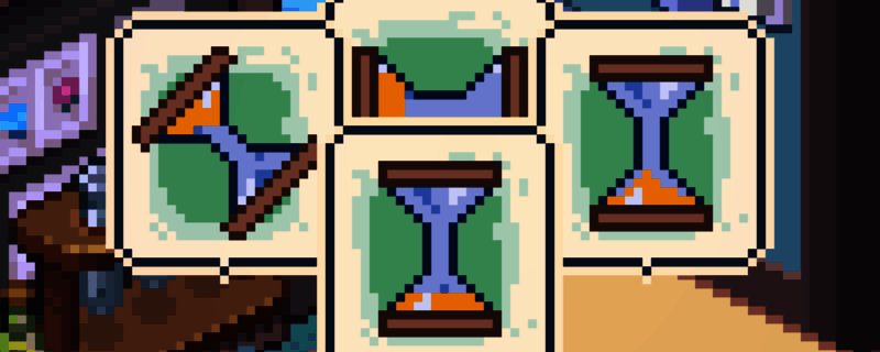 《呓语小镇》花店内景展示，桌上摆放多种花盆与植物，环境温馨治愈