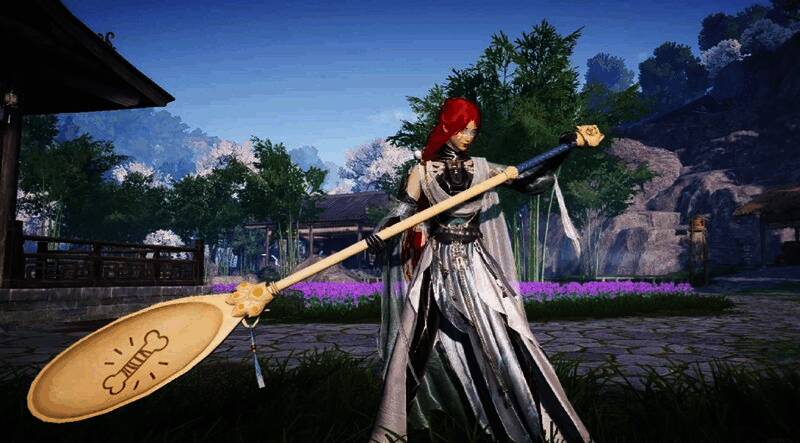 唐刀特殊技释放动画，展示前后两段伤害轨迹与判定范围