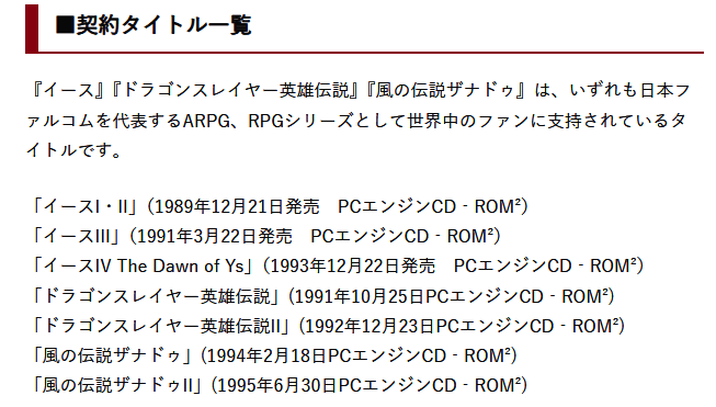 经典游戏LOGO集合图，包含伊苏、屠龙魔导士：英雄传说、风之传说等系列标志，背景为复古像素风格地图