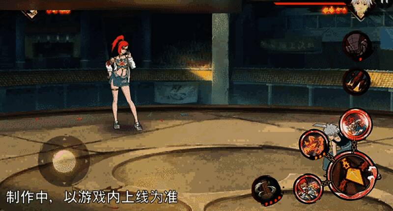 一技能命中敌人瞬间，角色被击飞，画面充满打击感