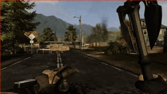 罗尔夫手持近战武器摆出攻击姿势，肌肉紧绷，气势逼人