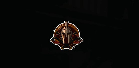 喷漆【武夫之勇】图案展示，粗犷字体搭配拳套与火焰元素